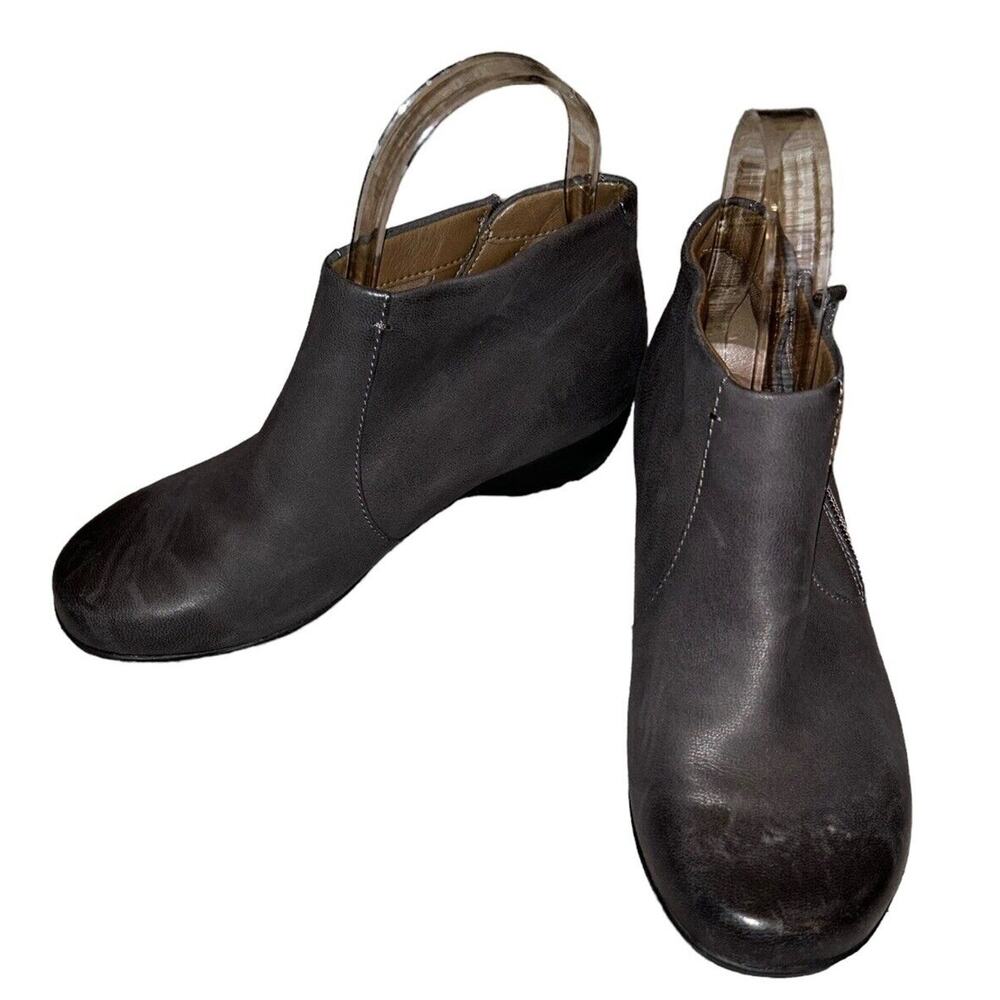 Dansko Fifi‎ Comfort Gray Leather Ankle Boot Women’s Sz 36EU 5.5 - 6 US